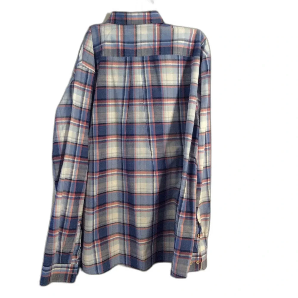 Johnnie O Hangin' Out Mens Fairfield button down 2XL plaid long sleeve VNC